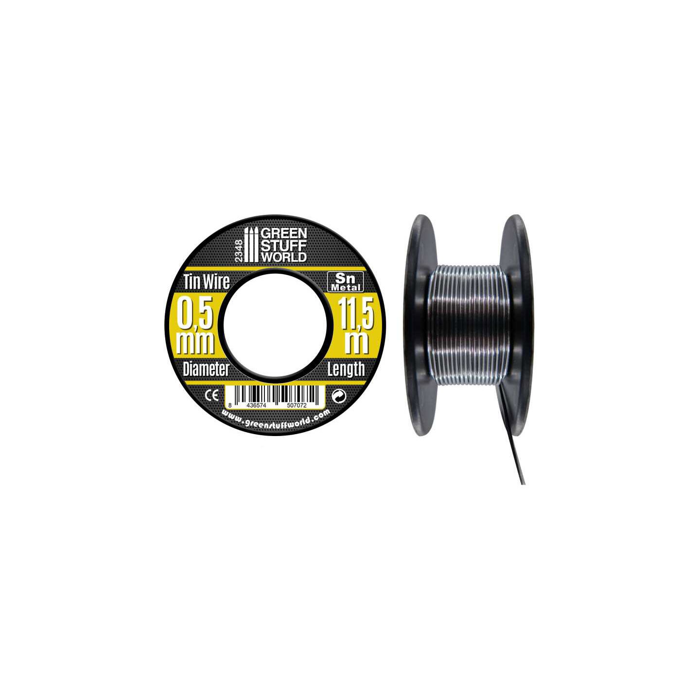 Flexible Tin Wire Roll - 0,5mm (11,5 m) Green Stuff World