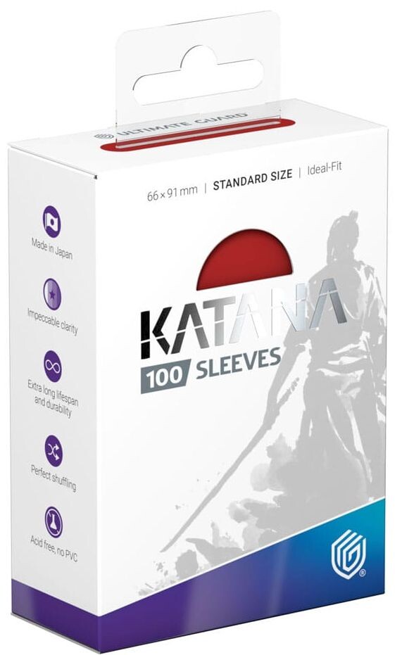 Sleeves Katana Rising Sun x100 66x91 Ultimate Guard Kortbeskytter/DeckProtect