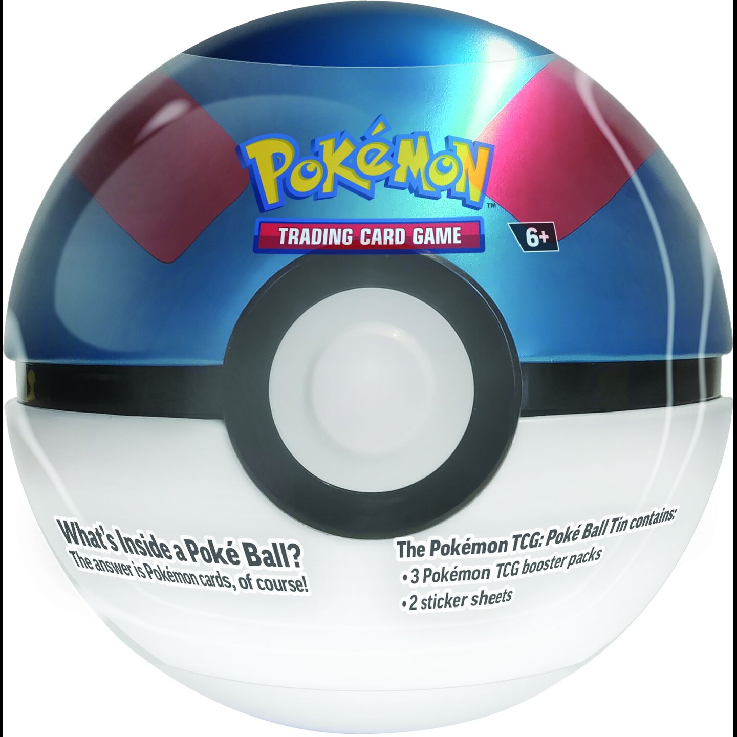 Pokemon Tin Pokeball 2025 Assortert farge - 5 varianter
