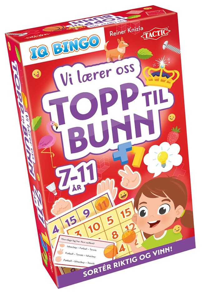 Vi lærer oss topp til bunn Spørrespill Norsk utgave