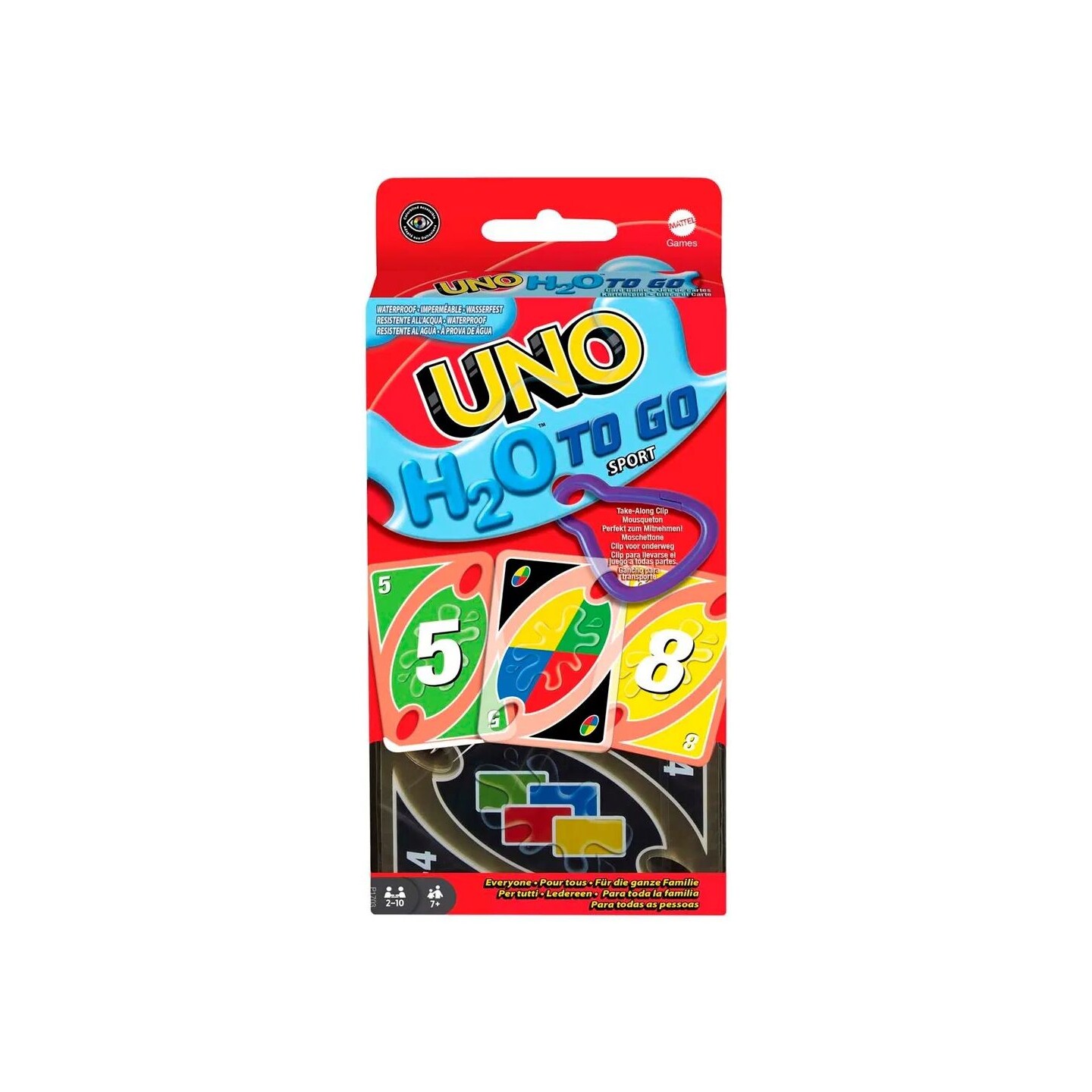 UNO H2O to Go Sport Kortspill Norsk utgave