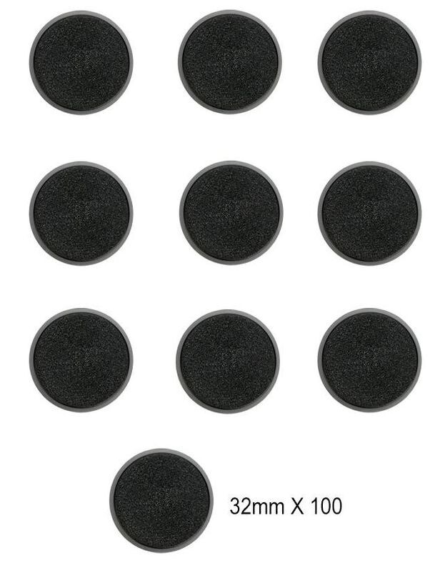 Plastbaser Svart Round - 32mm (100 stk) Citadel