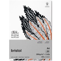 Airbrush Papper A4 - 20 sidor Winsor & Newton Bristol 250g