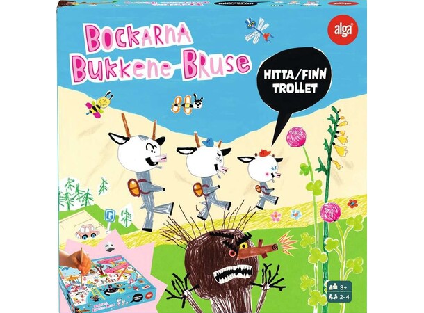 Bockarna Bruse Hitta Trollet Brädspel Svensk utgåva 