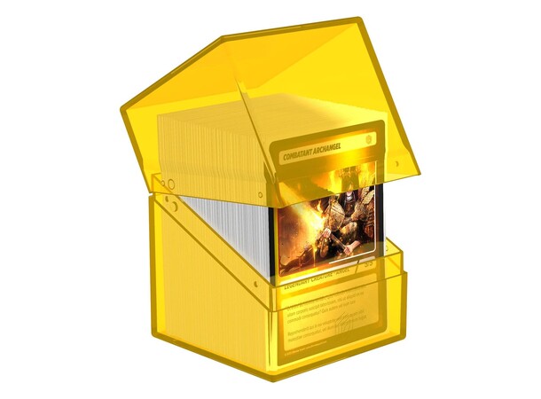 Boulder 100+ Clear Amber Ultimate Guard Card Box 
