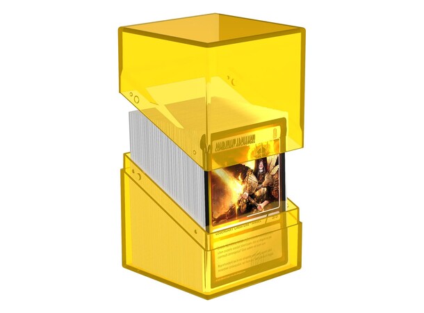 Boulder 100+ Clear Amber Ultimate Guard Card Box 