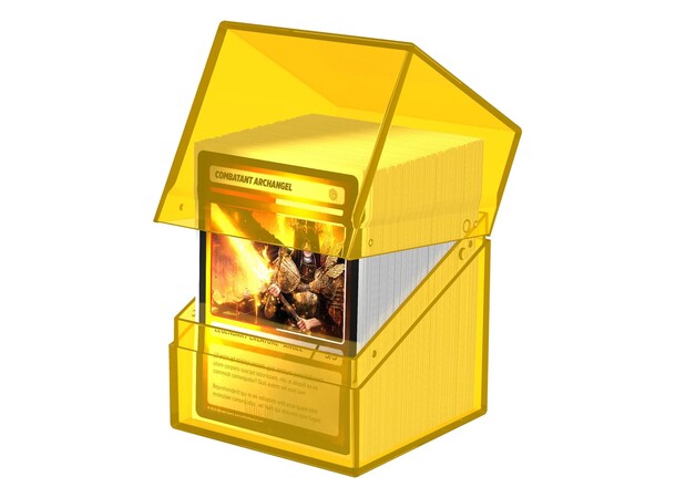 Boulder 100+ Clear Amber Ultimate Guard Card Box 