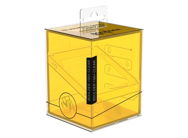 Boulder 100+ Clear Amber Ultimate Guard Card Box 