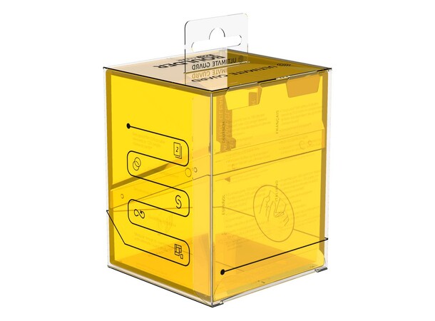 Boulder 100+ Clear Amber Ultimate Guard Card Box 