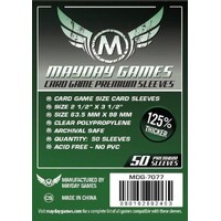 Brettspill Kortbeskyttere 50 stk 63.5x88 Mayday Dark Gren Label