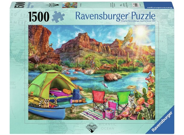 Canyon Camping 1500 bitar Pussel Ravensburger Puzzle 