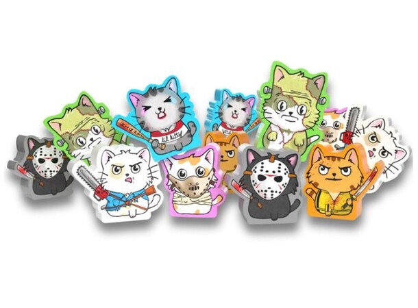 Cats vs Cucumbers Killer Kitten Meeple Utvidelse til Cats vs Cucumbers 