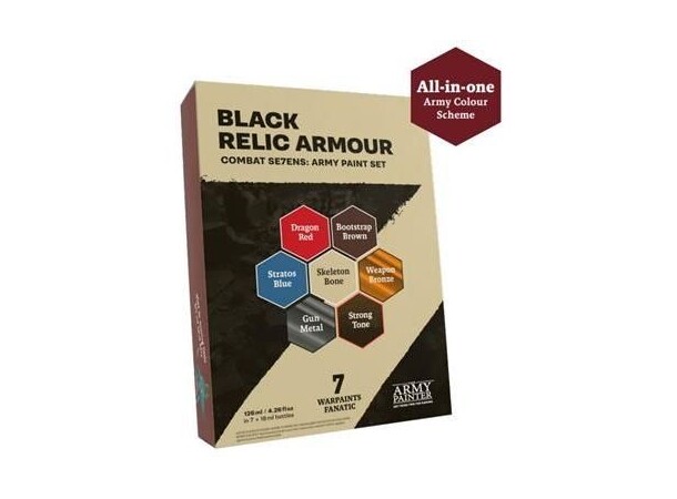 Combat Se7ens Black Relic Armour Army Painter 