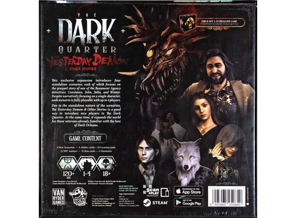 Dark Quarter Yesterday Demon Brettspill The Yesterday Demon & Other Stories 