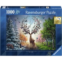 Deer Day & Night 1000 biter Puslespill Ravensburger Puzzle