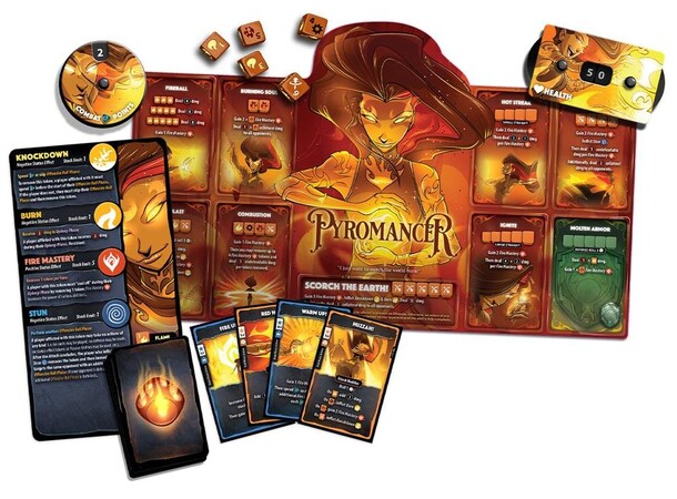 Dice Throne Pyromancer Hero Pack Utvidelse til Dice Throne 