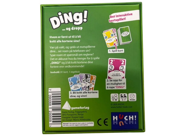 Ding Kortspill Norsk utgave 