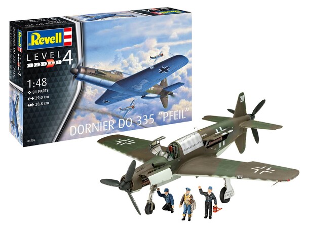 Dornier DO 335 Pfeil Revell 1:48 Byggesett 
