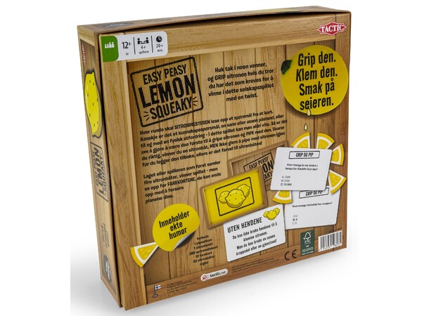 Easy Peasy Lemon Squeaky Partyspill Norsk utgave 