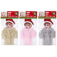 Elf on the Shelf Pälsjacka - 1 st Assorterad färg - Grå/Rosa/Brun