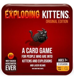 Exploding Kittens Tin Kortspill 10 Year Anniversary