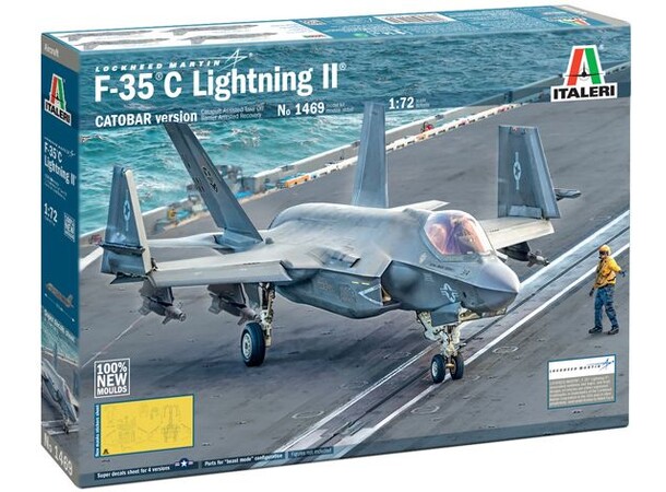 F-35 C Lightning II CATOBAR Version Italeri 1:72 Byggesett 