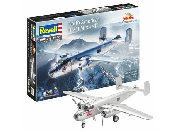 Flying Bulls B-25J Mitchell Gift Set Revell 1:48 Byggesett 