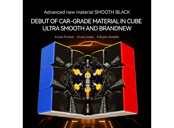 GAN15 New Black UV Coated Speed Cube 3x3 