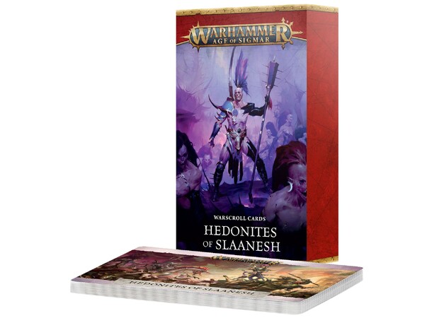 Hedonites of Slaanesh Warscroll Cards Warhammer Age of Sigmar 