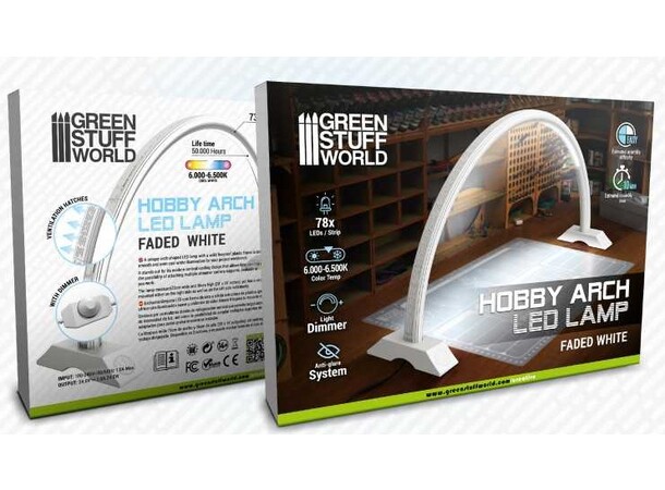 Hobby Arch LED Lamp - Faded White Green Stuff World 