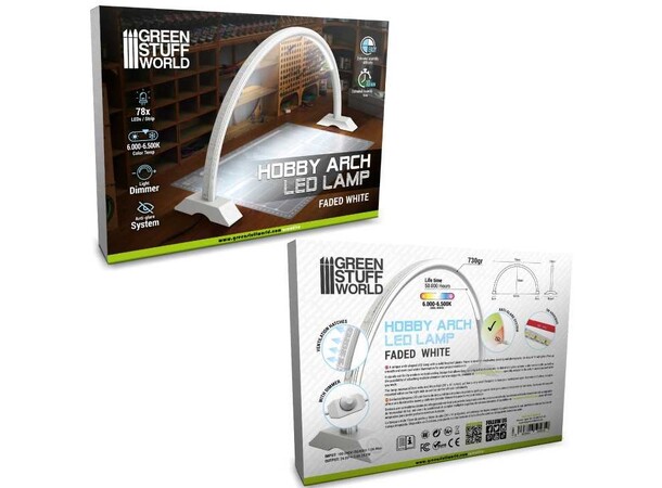 Hobby Arch LED Lamp - Faded White Green Stuff World 