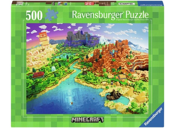Minecraft 500 biter Puslespill Ravensburger Puzzle 