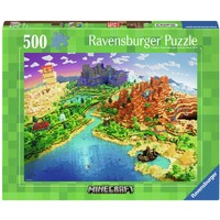 Minecraft 500 biter Puslespill Ravensburger Puzzle