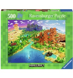 Minecraft 500 biter Puslespill Ravensburger Puzzle
