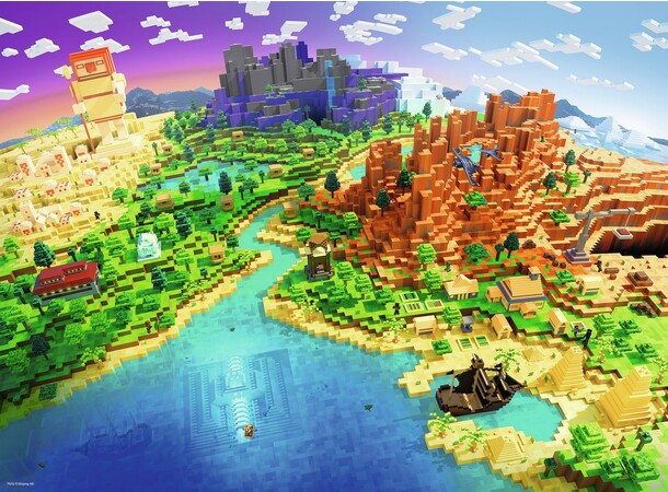 Minecraft 500 biter Puslespill Ravensburger Puzzle 