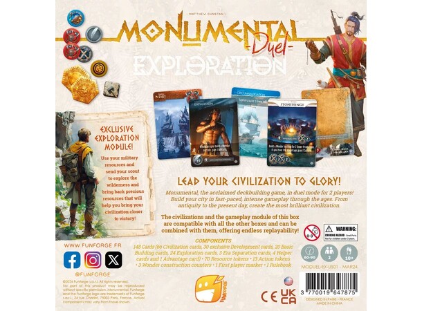Monumental Duel Exploration Brettspill 