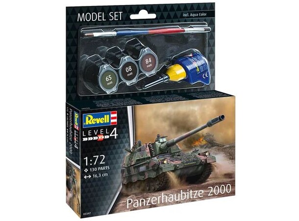 Panzerhaubitzen 2000 Starter Set Revell 1:72 Byggesett 