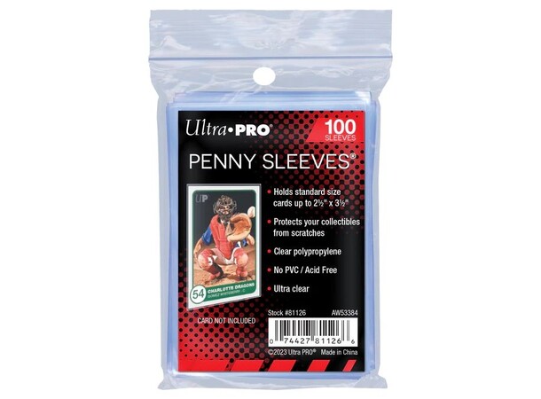 Penny Sleeves 63.5x89mm 100 stk Ultra Pro 