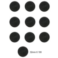 Plastbaser Svart Rund - 32mm (100 st) Citadel