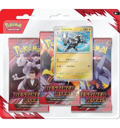 Pokemon Destined Rivals 3-Pack #1 Zebstrika