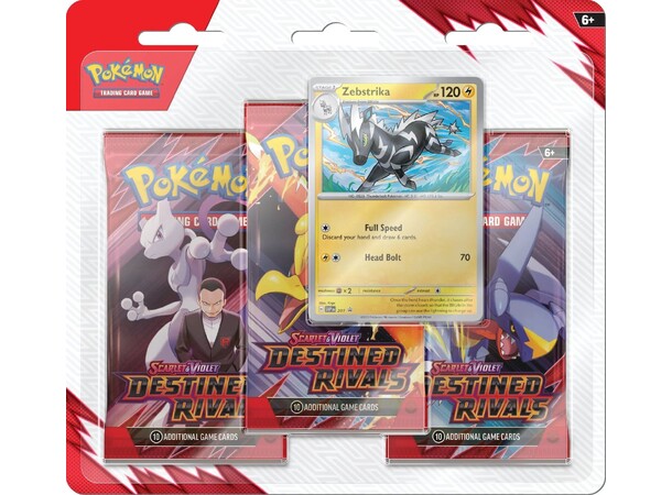 Pokemon Destined Rivals 3-Pack #1 Zebstrika 