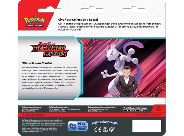 Pokemon Destined Rivals 3-Pack #1 Zebstrika 