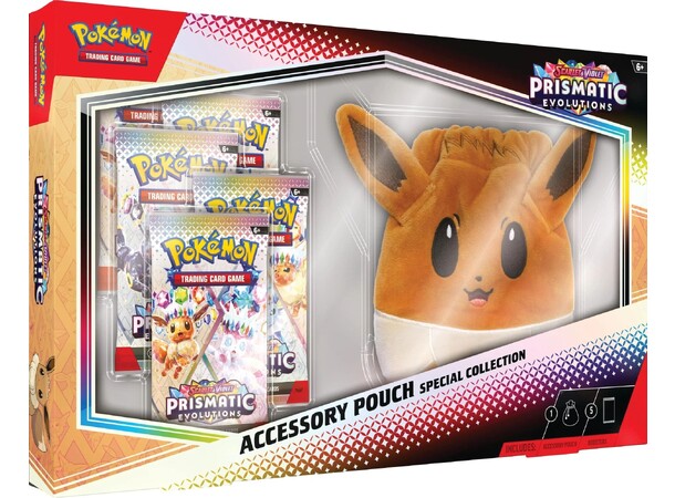 Pokemon Prismatic Evolutions Accessory Pouch Special Collection 
