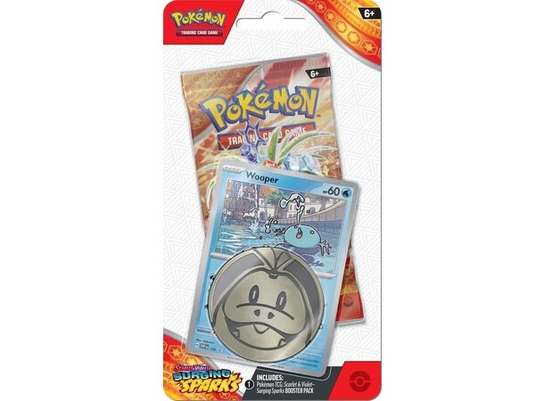 Pokemon Surging Sparks Blister Wooper 1 Pack Booster Blister Checklane