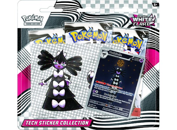 Pokemon White Flare Tech Sticker Coll Gothitelle 
