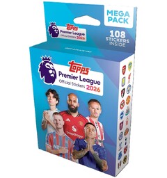 Premier League 2026 Sticker Mega Pack Topps Official Stickers