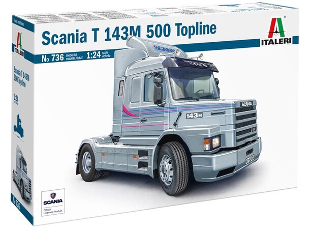 Scania T 143M 500 Topline Italeri 1:24 Byggsats 