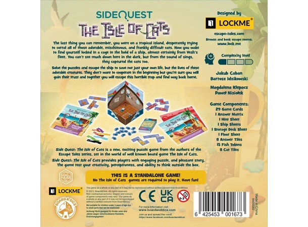 SideQuest Isle of Cats Brädspel 