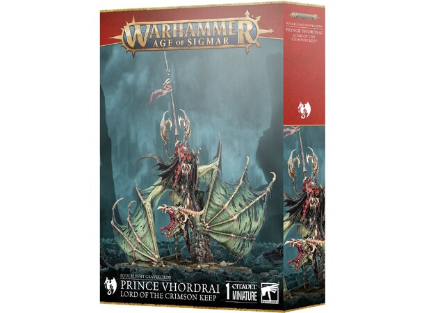 Soulblight Gravelords Prince Vhordrai Lord of the Crimson Keep - Age of Sigmar 