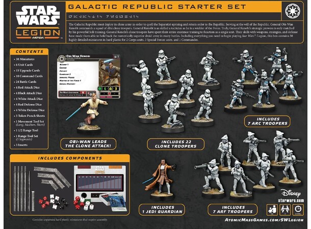 Star Wars Legion Galactic Republic Starter Set 